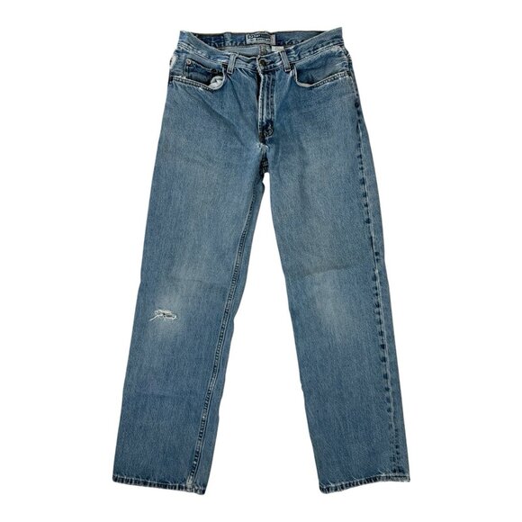 Vintage Old Navy Blue Jeans Regular Size 30x30 Y2K Skater Grunge Distressed - Picture 1 of 12